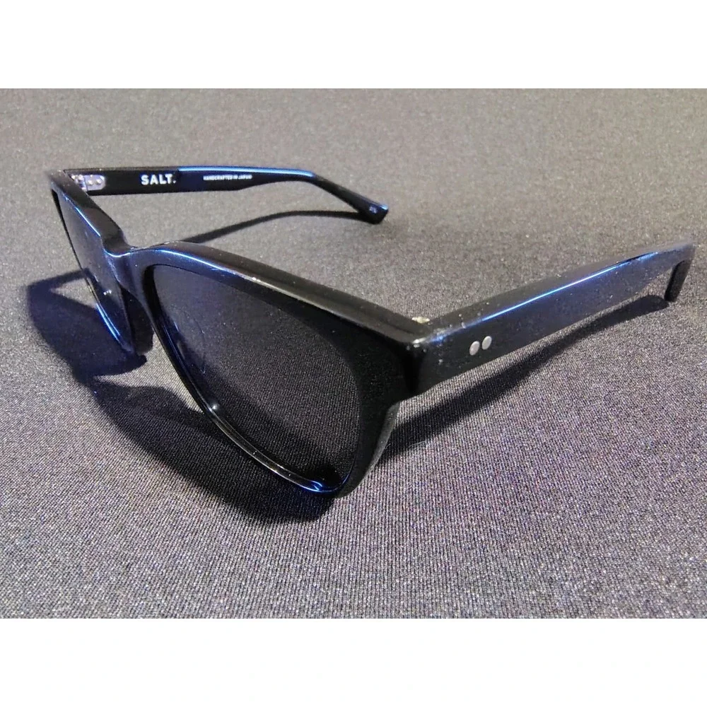 SALT. Optics Lynette‎ Sunglasses - Black Handcrafted Japanese Acetate 54mm